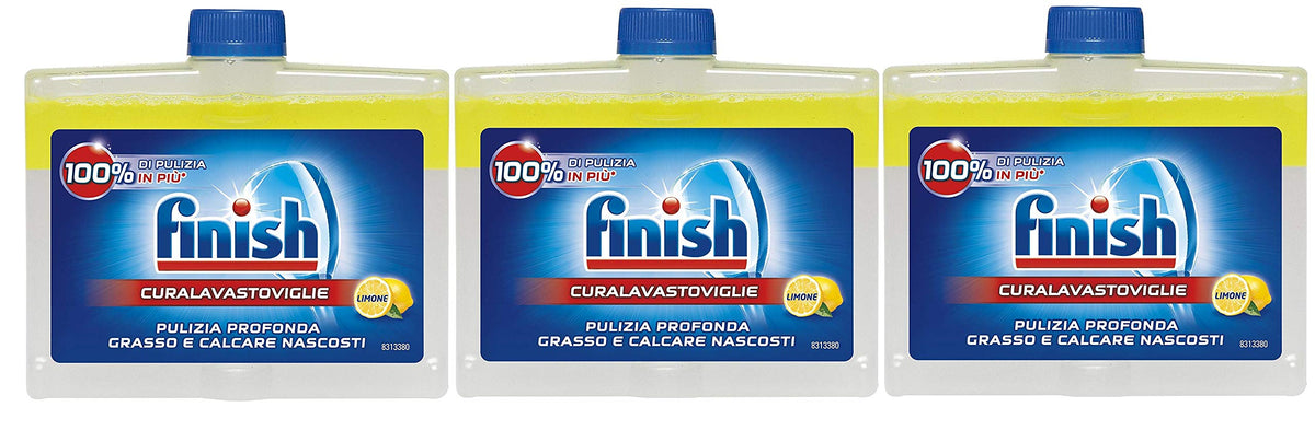 3x FINISH Cura Lavastoviglie 250 Ml