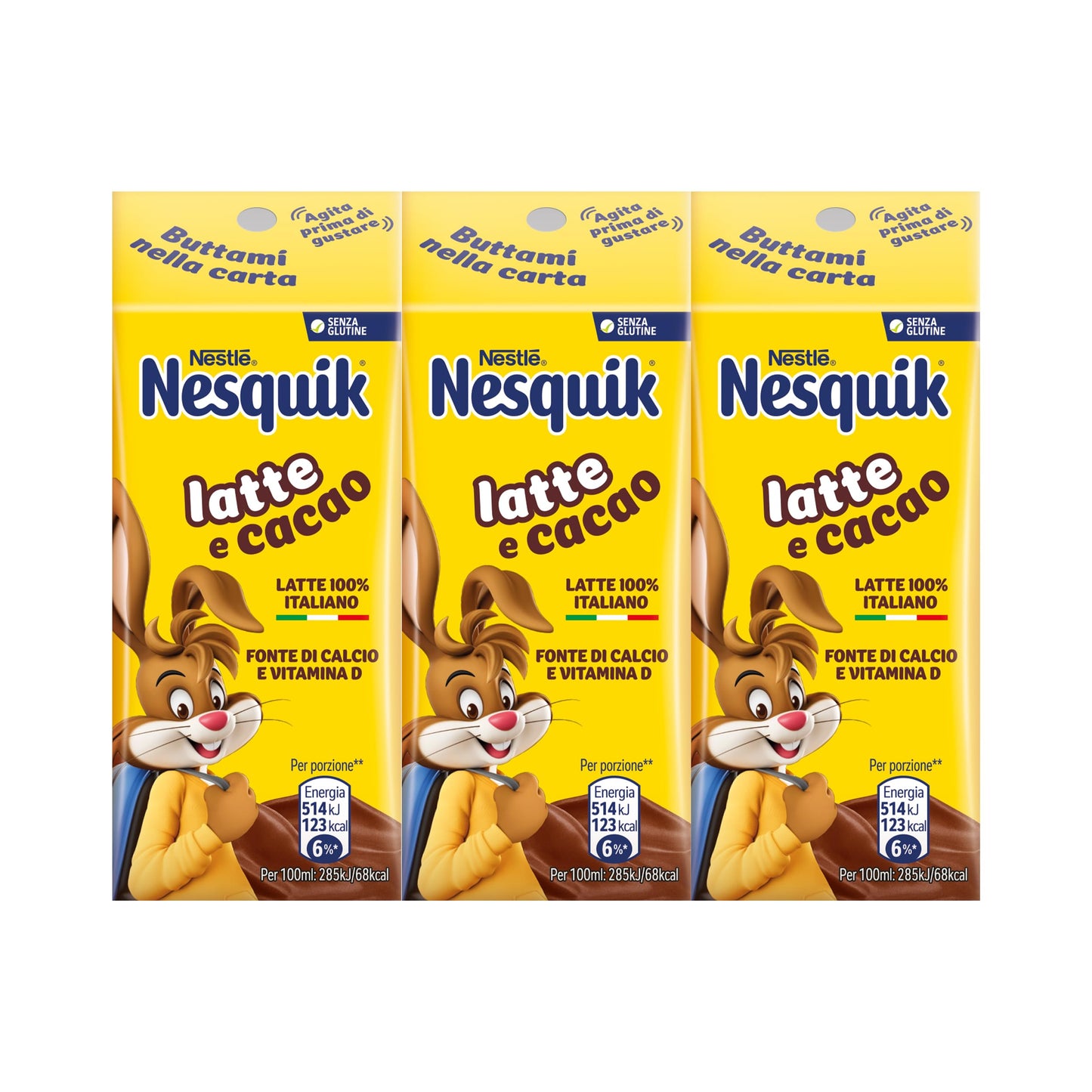 NESQUIK Pronto da Bere Latte e Cacao 24 Brick da 180ml (4,32L)