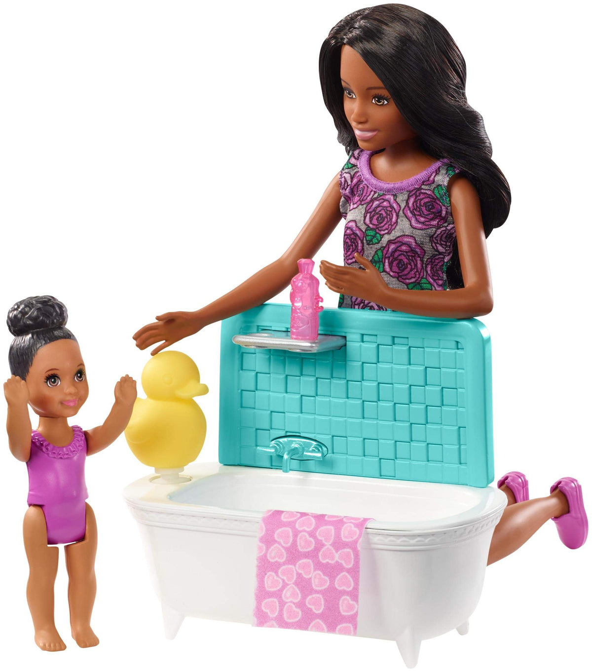 Barbie Bambola Skipper con Vasca da Bagno, Bambina Che Muove Le Braccia e Accessori