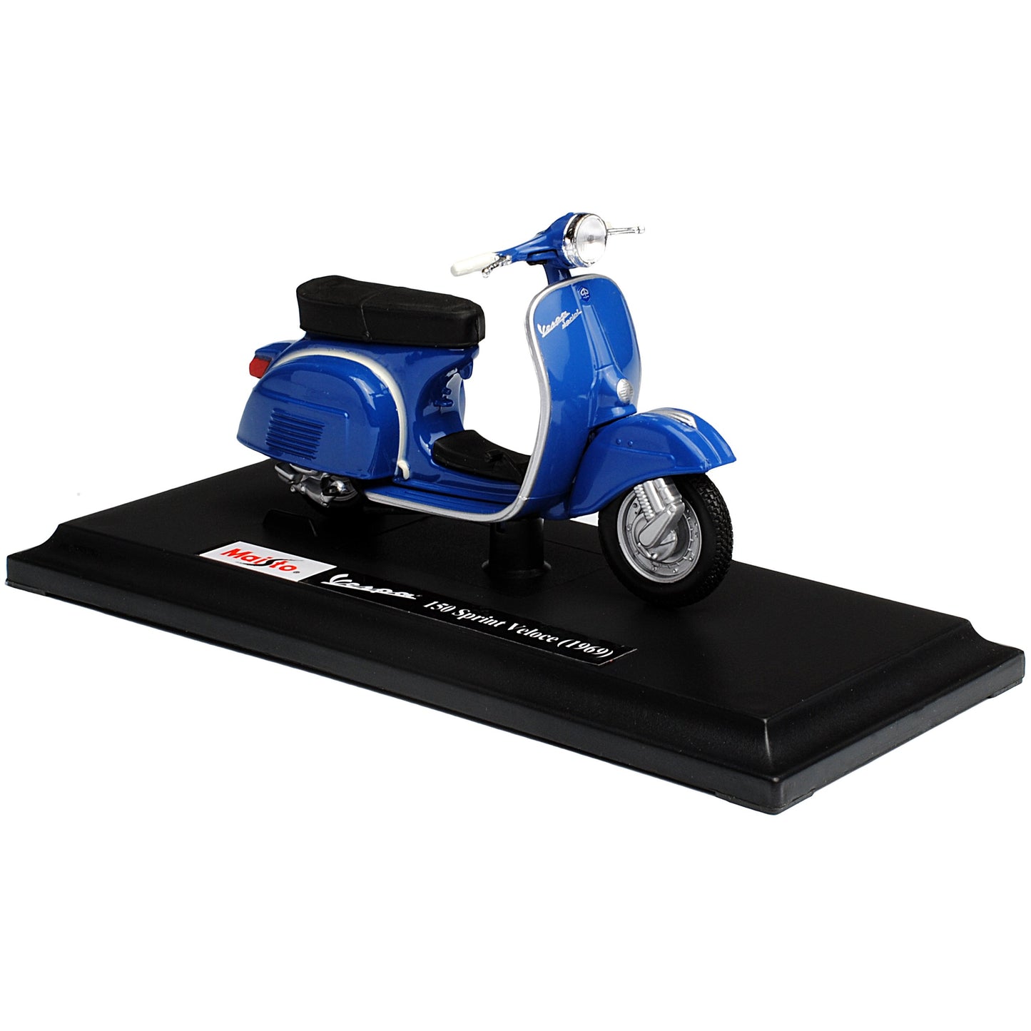 Maisto Vespa 150 Sprint Veloce Blu 1969 con Base 1/18 Modello Moto