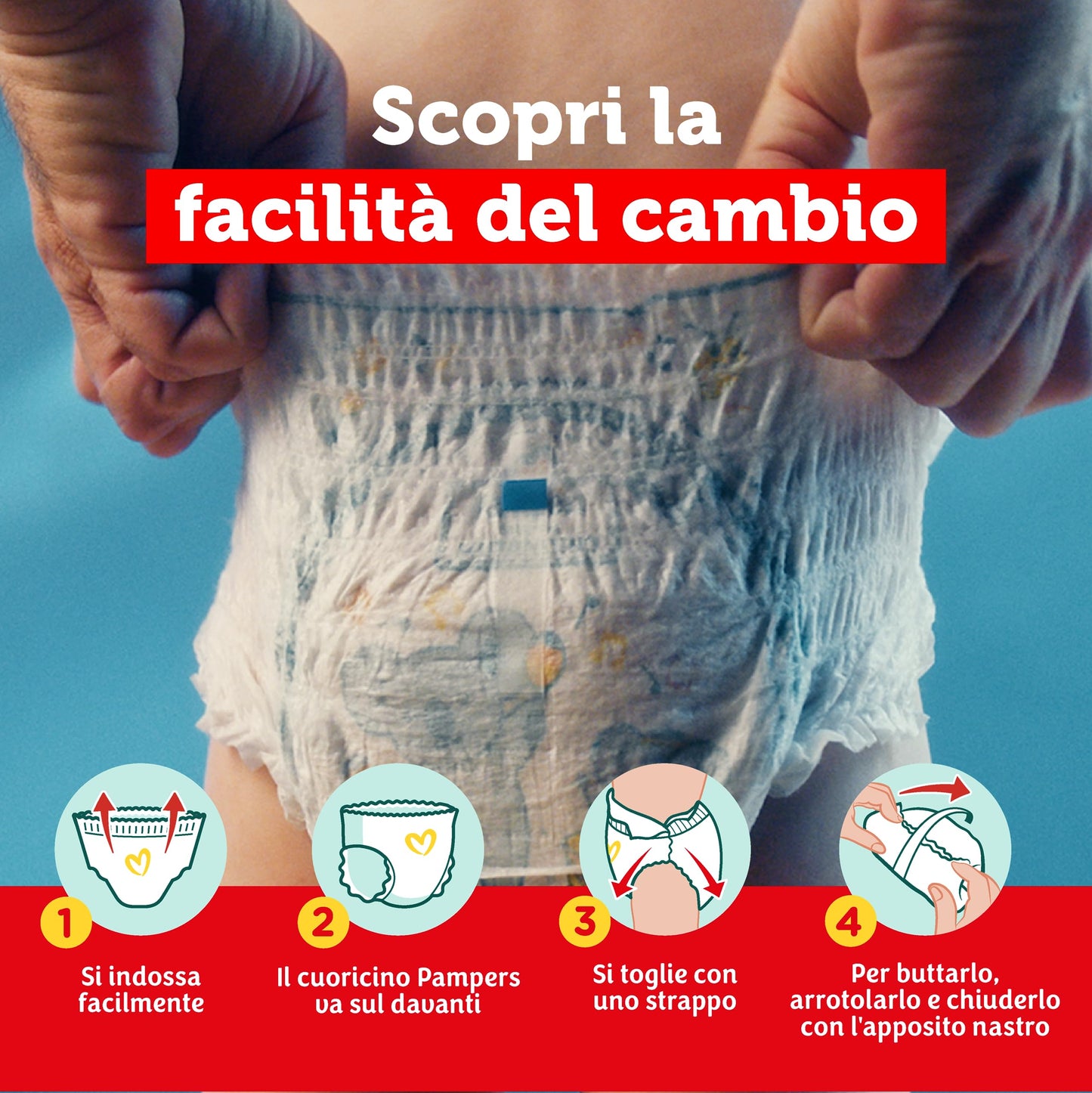 Pampers Baby Dry Mutandino Extralarge, Pacco Doppio DWCT, Taglia 6 (15+ kg), 28 Pannolini
