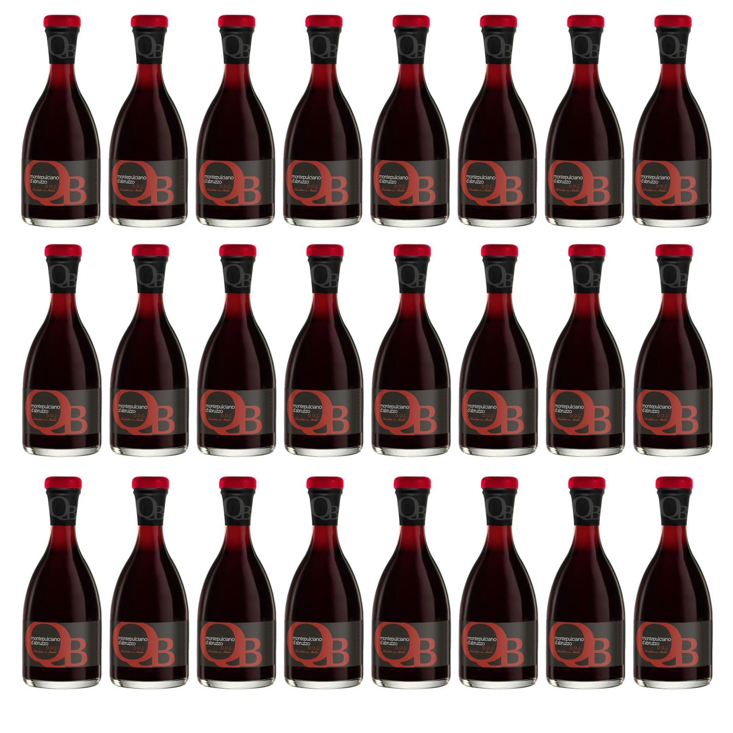 QB "Quanto Basta" Vino Rosso Montepulciano d'Abruzzo DOC 2024 | Confezione da 24 Bottiglie da 250ml