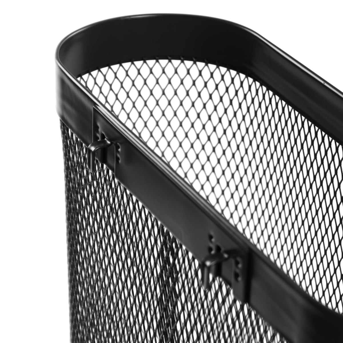 Ikea SKADIS 405.699.43 - Cestini in rete con ganci per pannello forato, nero, grande, medio e piccolo, set da 3