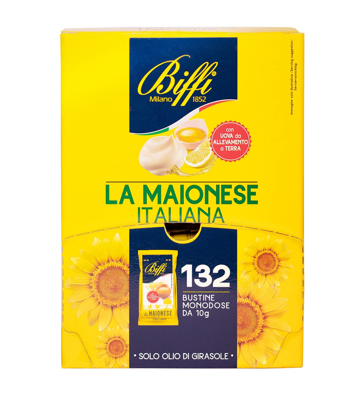 Biffi - Maionese Italiana - Monodose - 132 bustine monoporzione da 10 g