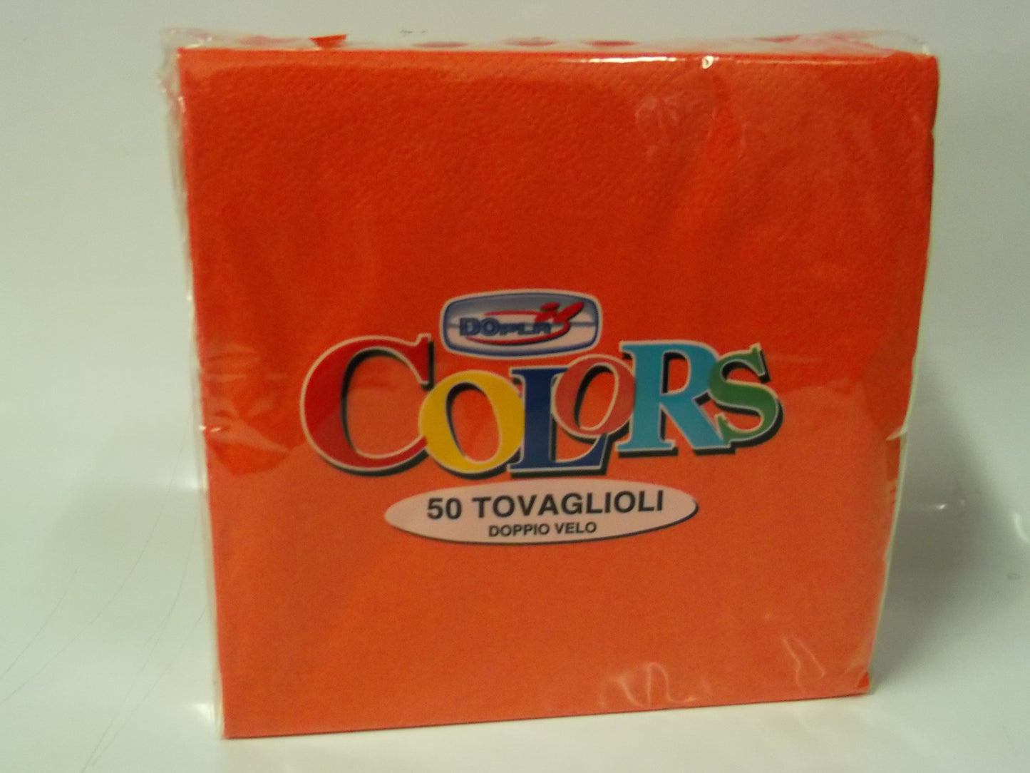 Tovaglioli in carta Arancio doppio velo 50pz Dopla