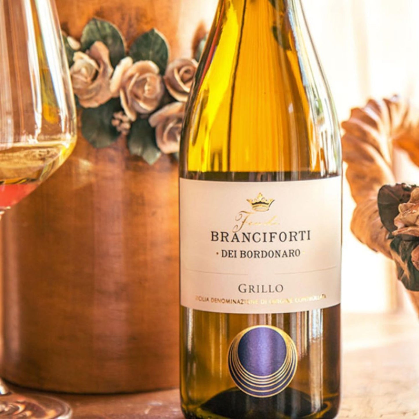 Branciforti | Vino Bianco Grillo Branciforti dei Bardonaro | Sicilia DOC Annata 2023 | Confezione da 6 Bottiglie da 750ml