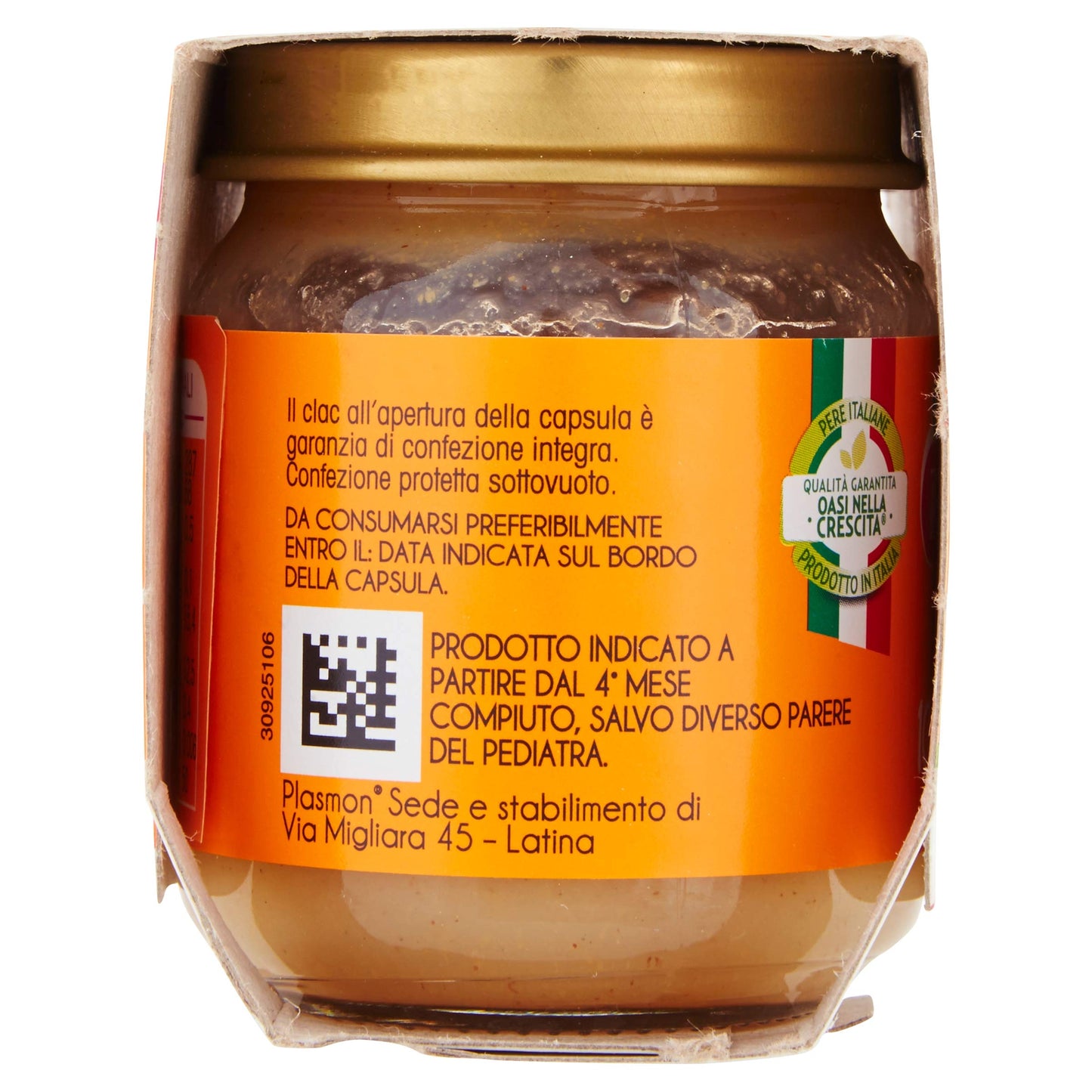 Plasmon Omogeneizzato Frutta Pera 2x104g con Pere Italiane 100% naturale, con aggiunta di Vitamina C
