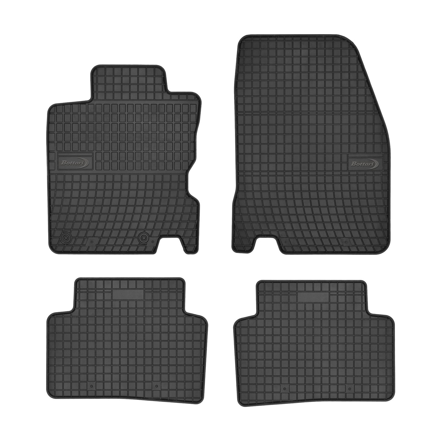 Bottari 39689 Set tappeti auto in gomma su misura per Kadjar