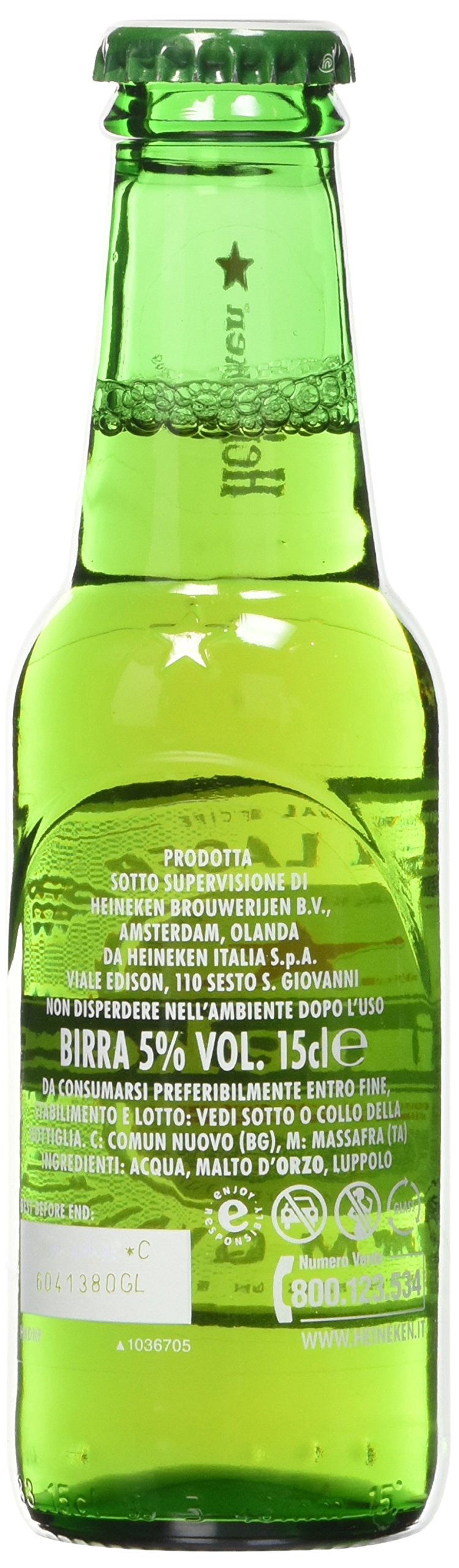 Heineken Birra in bottiglia, Confezione da 8 x 150 ml