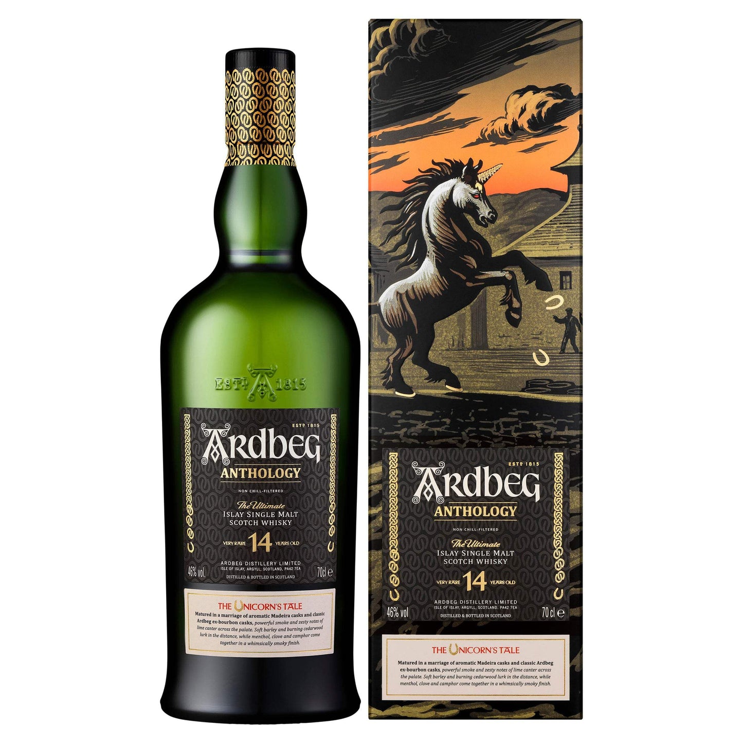 Ardbeg 14 Years Old The Ultimate Anthology The Unicorn's Tale Islay Single Malt 46% Vol. 0,7l in Giftbox