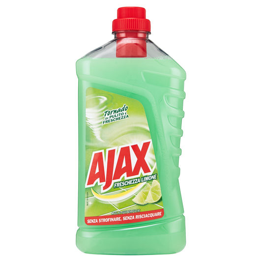 Ajax Detergente Pavimenti Limone - Pacco da 12 x 1000 ml - Totale: 12000 ml