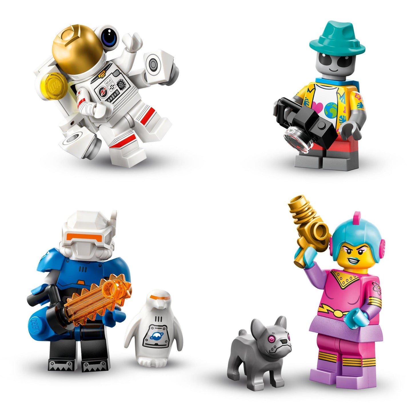 LEGO Minifigures Serie 26 Spazio, Scatola con 1 di 12 Personaggi Giocattolo a Caso da Collezione, Inclusi un Astronauta e un Robot Maggiordomo, Set di Giochi per Bambini e Bambine da 5 Anni 71046
