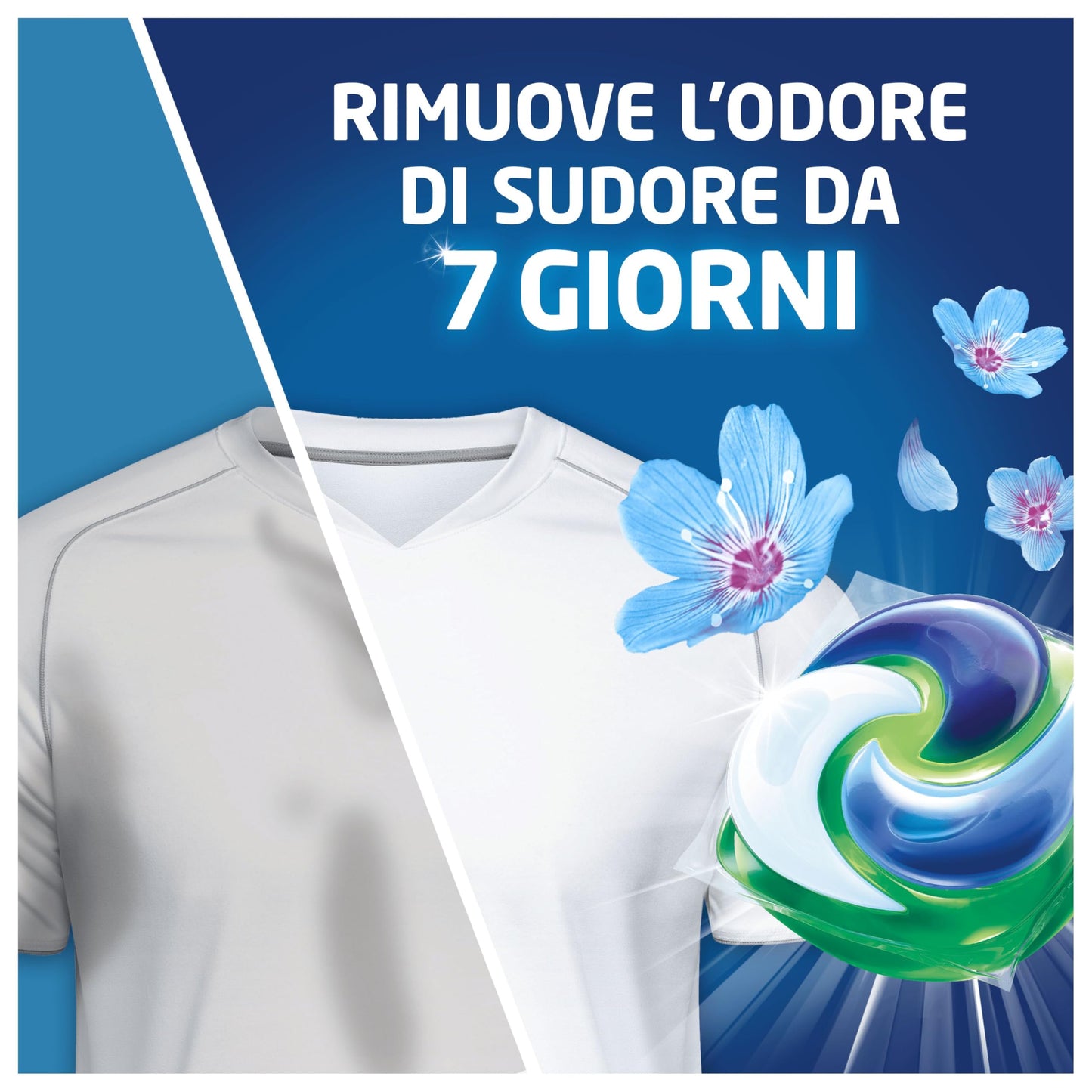 Dash Power Pods Detersivo Lavatrice In Capsule, Freschezza Di Lenor, 88 Lavaggi (2x44), Risveglio Primaverile rimuove addirittura gli odori di sudore vecchi di 7 giorni, per una pulizia impeccabile