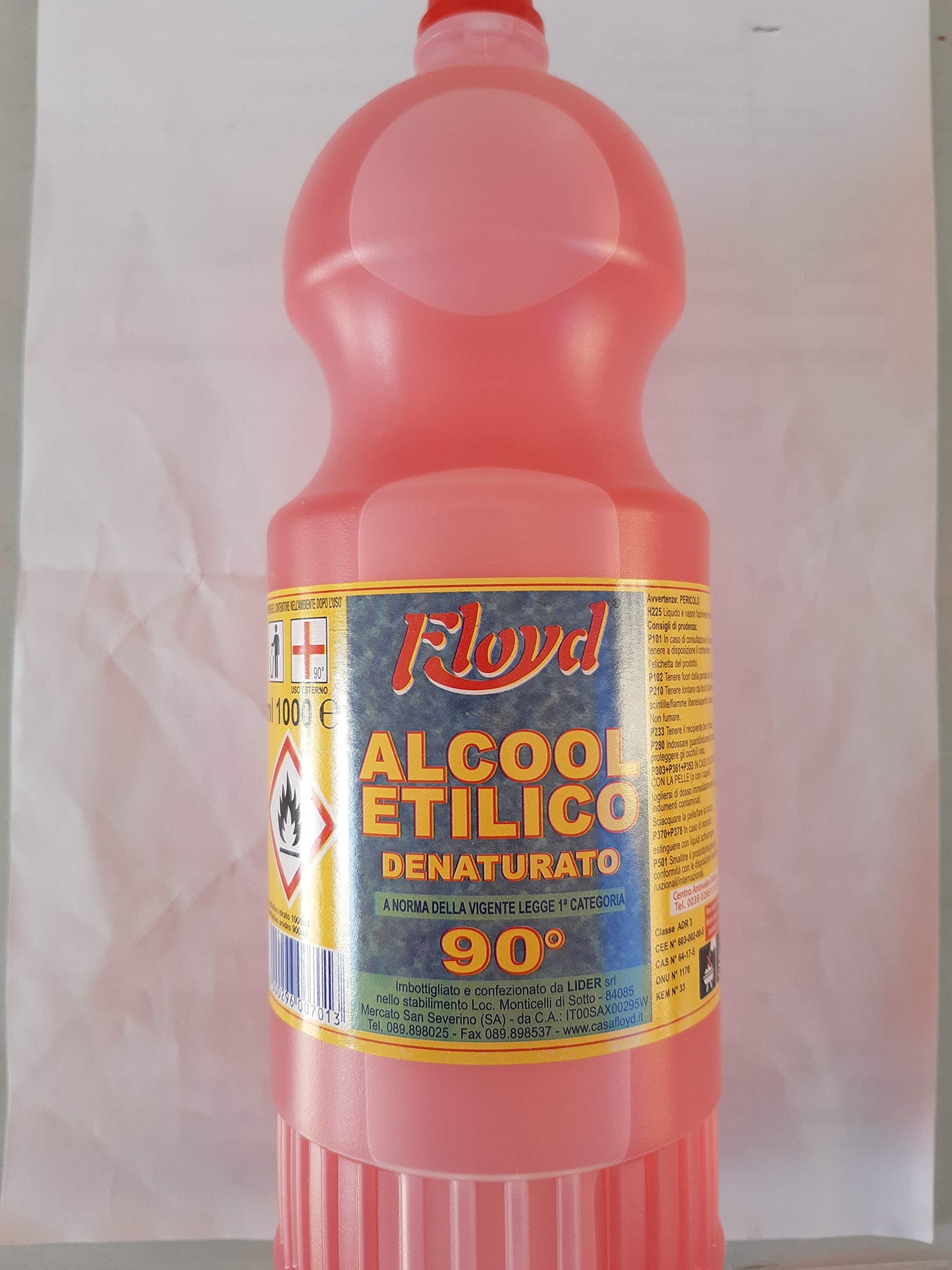 5 BOTTIGLIE ALCOOL ETILICO DENATURATO LT. 1