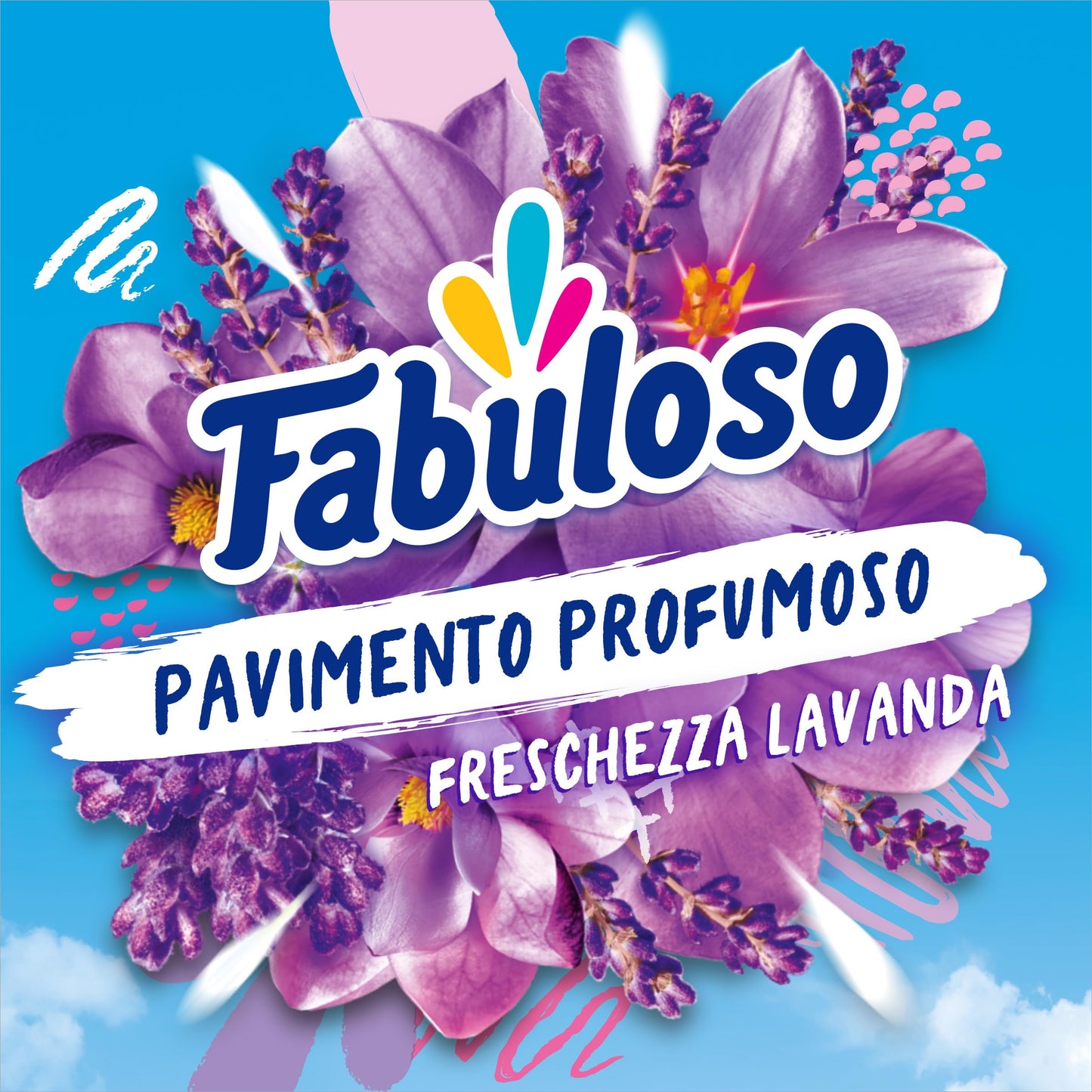 Fabuloso Detersivo Pavimenti Lavanda 1,9L | Detergente Multiuso | 100% Pulizia Istantanea | Profumo per 24 ore | Formula Biodegradabile al 98% | 99% Ingredienti di Origine Naturale