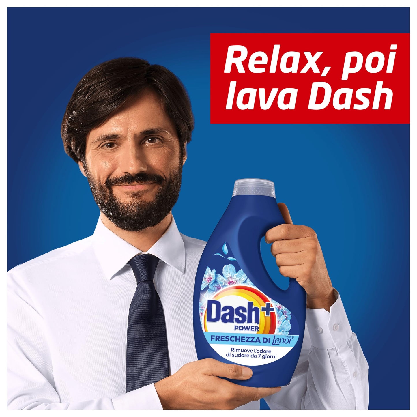 Dash Power Detersivo Liquido Lavatrice, 50 Lavaggi, Freschezza Di Lenor, Risveglio Primaverile, rimuove addirittura gli odori di sudore vecchi di 7 giorni, per una pulizia impeccabile