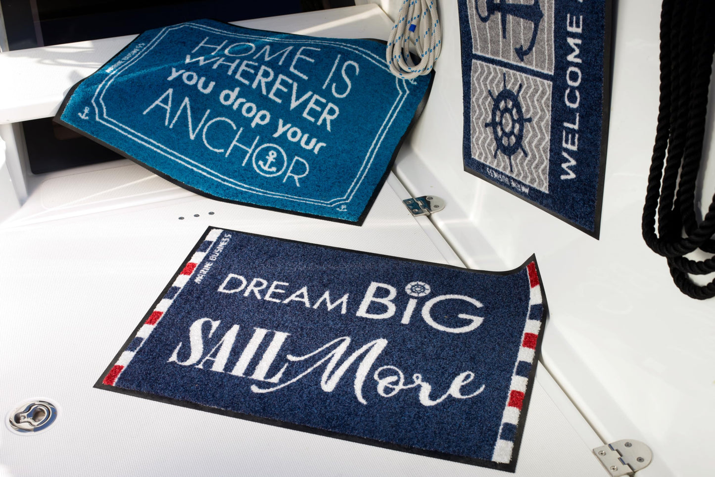 WERYU MARINE BUSINESS-WELCOME - TAPPETO - ROSEWIND TURCHESE