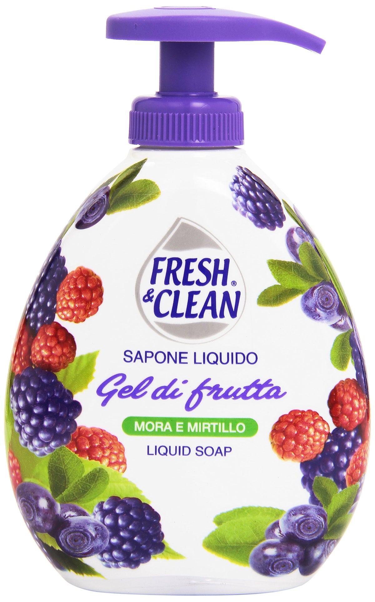 Fresh & clean - Sapone Liquido, Mora e Mirtillo - 300 ml
