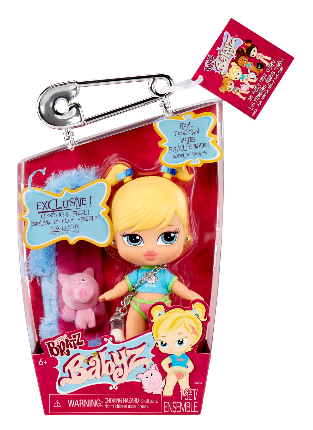 Bratz Babyz - Bambola Alla Moda da Collezione - Meygan - Con Abiti Veri e Animale Domestico - Giocattolo per Bambini