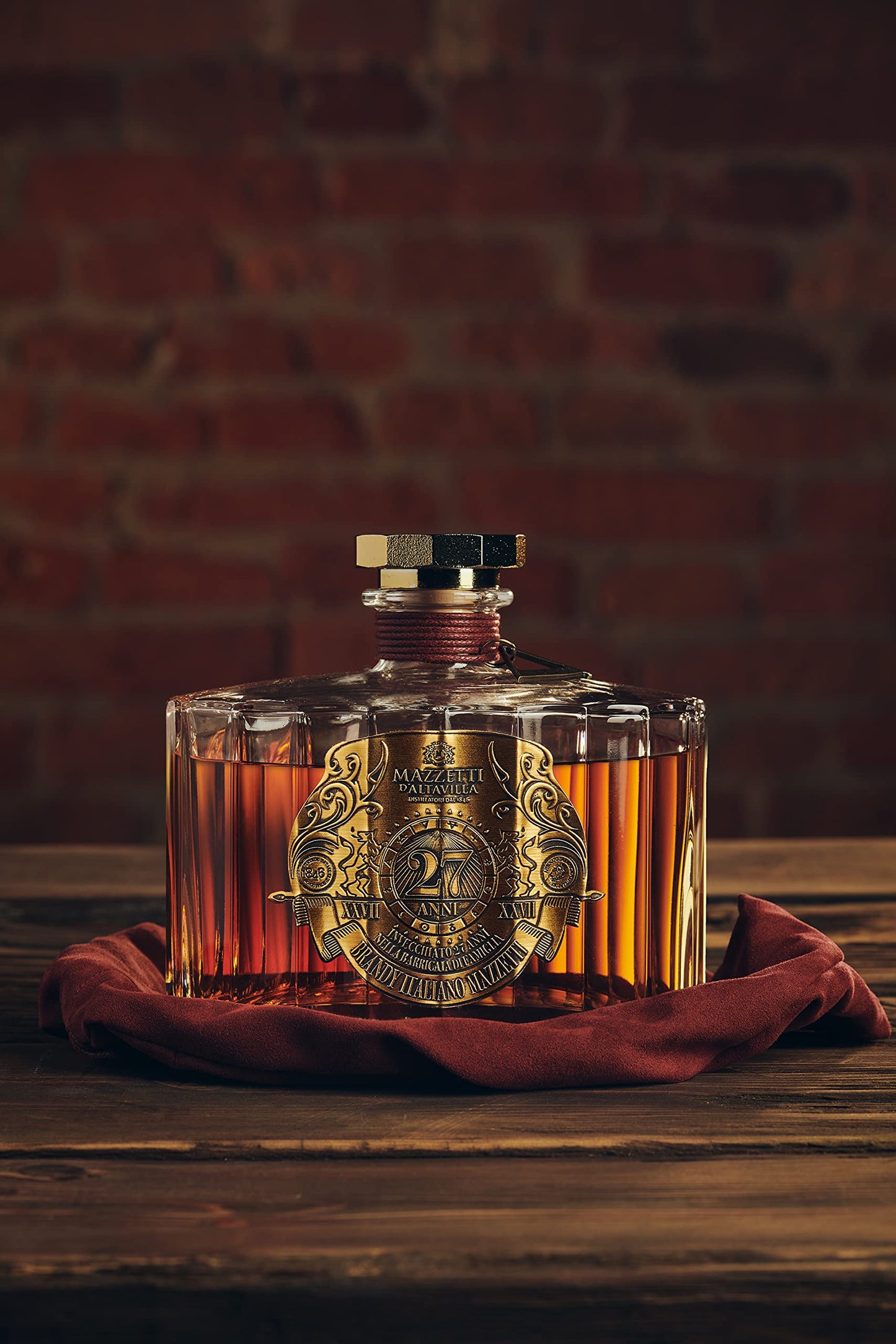 BRANDY ITALIANO MAZZETTI 27 ANNI IN CASSETTA LEGNO 43° 70 cl