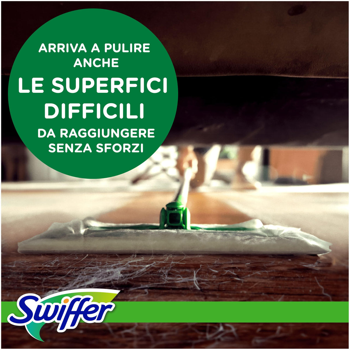 Swiffer Starter Kit Catturapolvere E Lavapavimenti Per La Pulizia Di Pavimenti In Legno E Altri Materiali, Include: 1 Scopa, 8 Panni Catturapolvere, 3 Panni Lavapavimenti