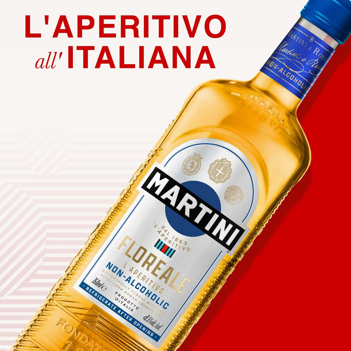 MARTINI Floreale, 75cl / 750ml, Aperitivo Analcolico Infuso con Erbe Botaniche