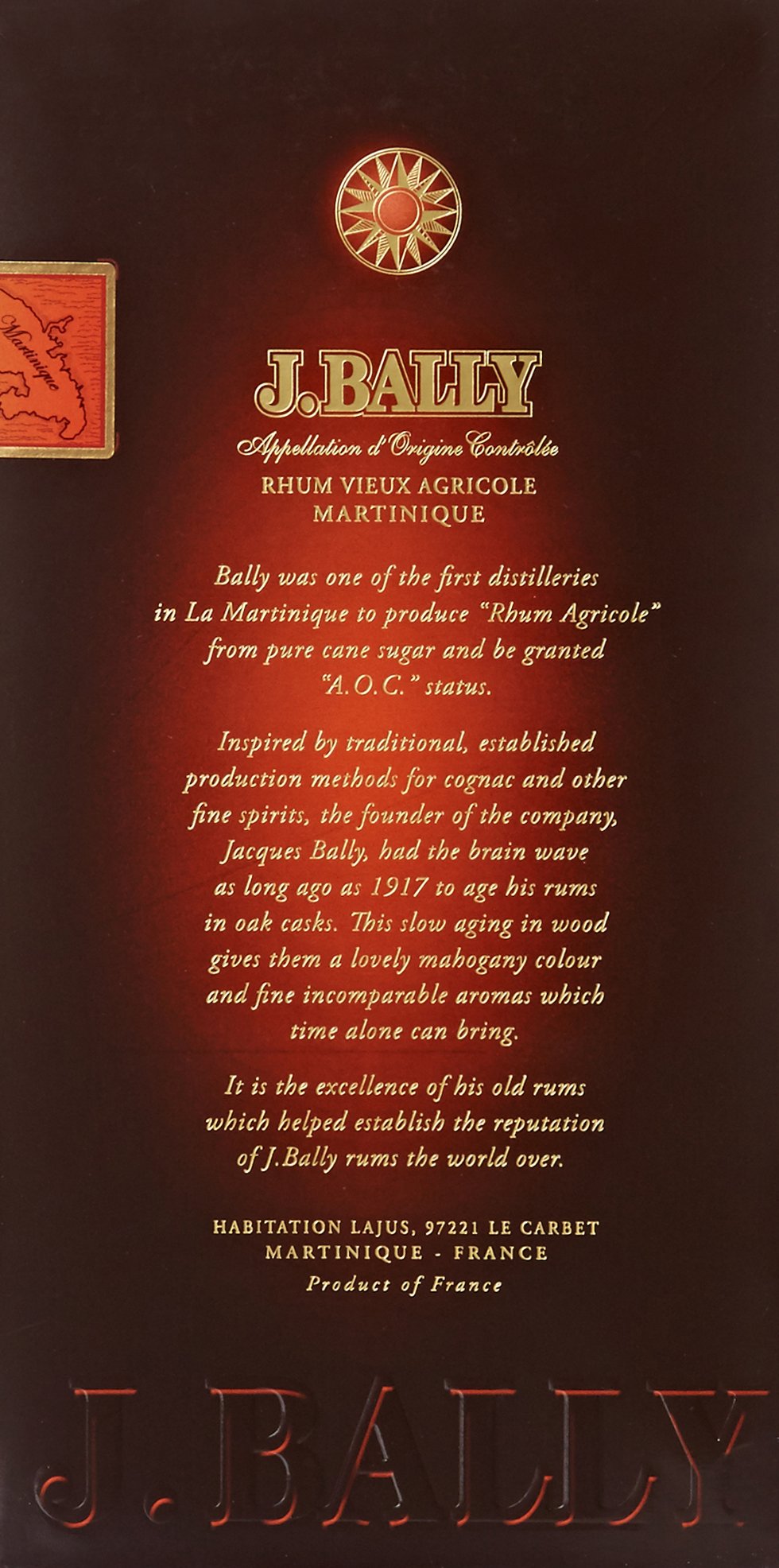 J. Bally 7 Ans d'age - Rum, Pyramid, 700 ml