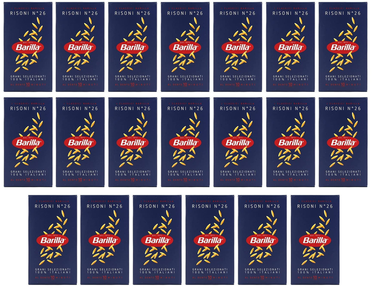 Barilla 20 x Risoni No. 26 Pasta Italiana 500 g