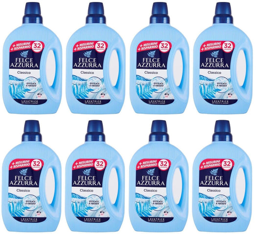 Felce Azzurra Lavatrice Classico, detersivo liquido per lavatrice efficace a freddo, per bianchi e colorati, 32 lavaggi, 1595 ml