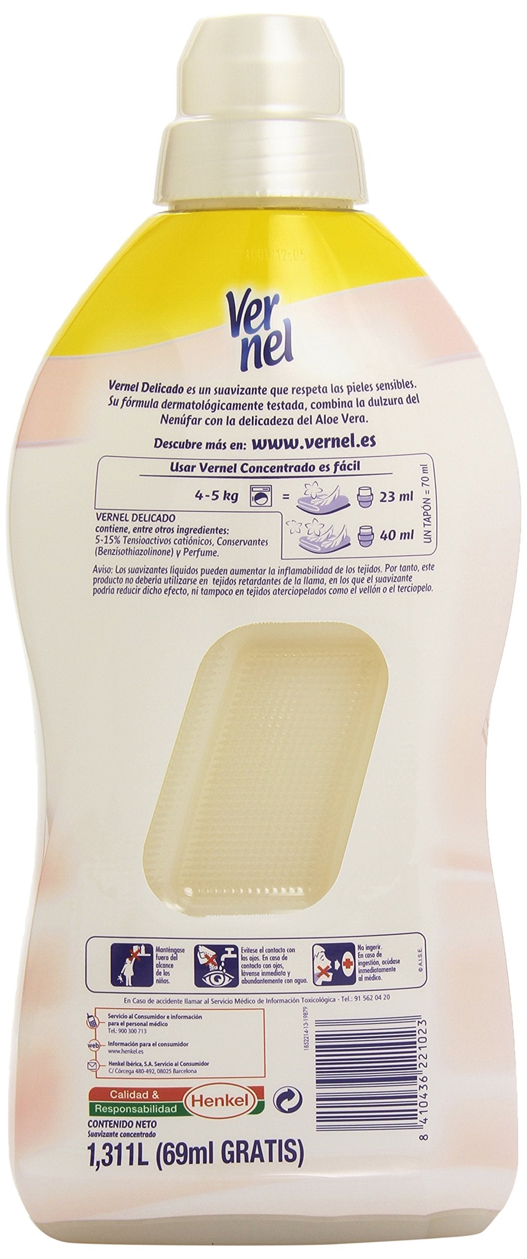 [4 Pack] possono ammorbidente concentrato Delicato Bottiglia 57 lavaggi