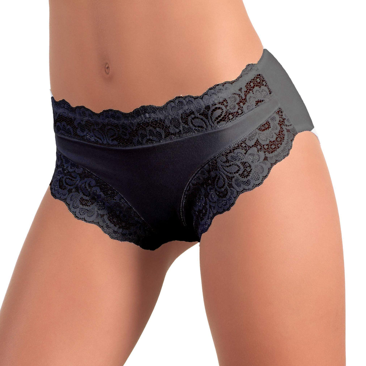 JADEA 3 o 6 Slip 742 Nero Intimo Donna