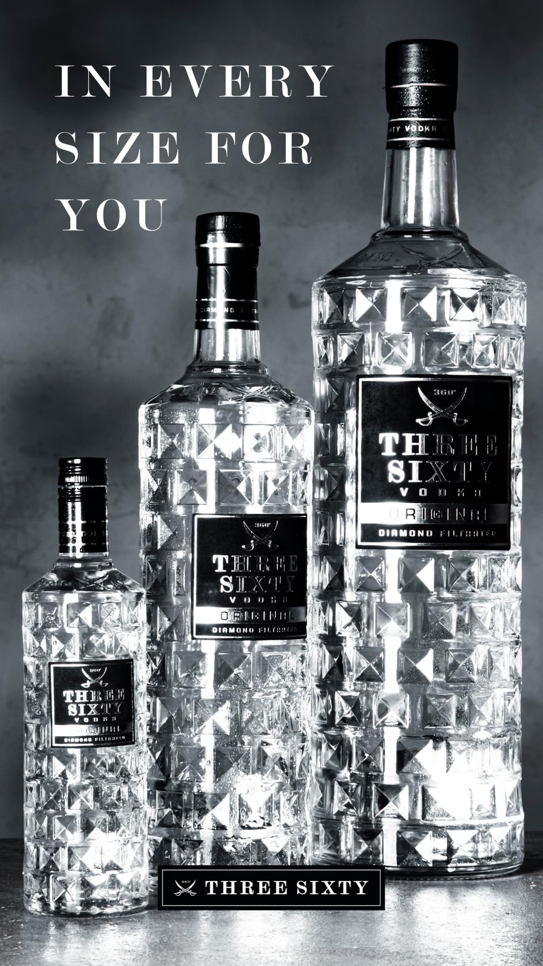 Vodka Three Sixty Three Sixty Cl.70-700 ml