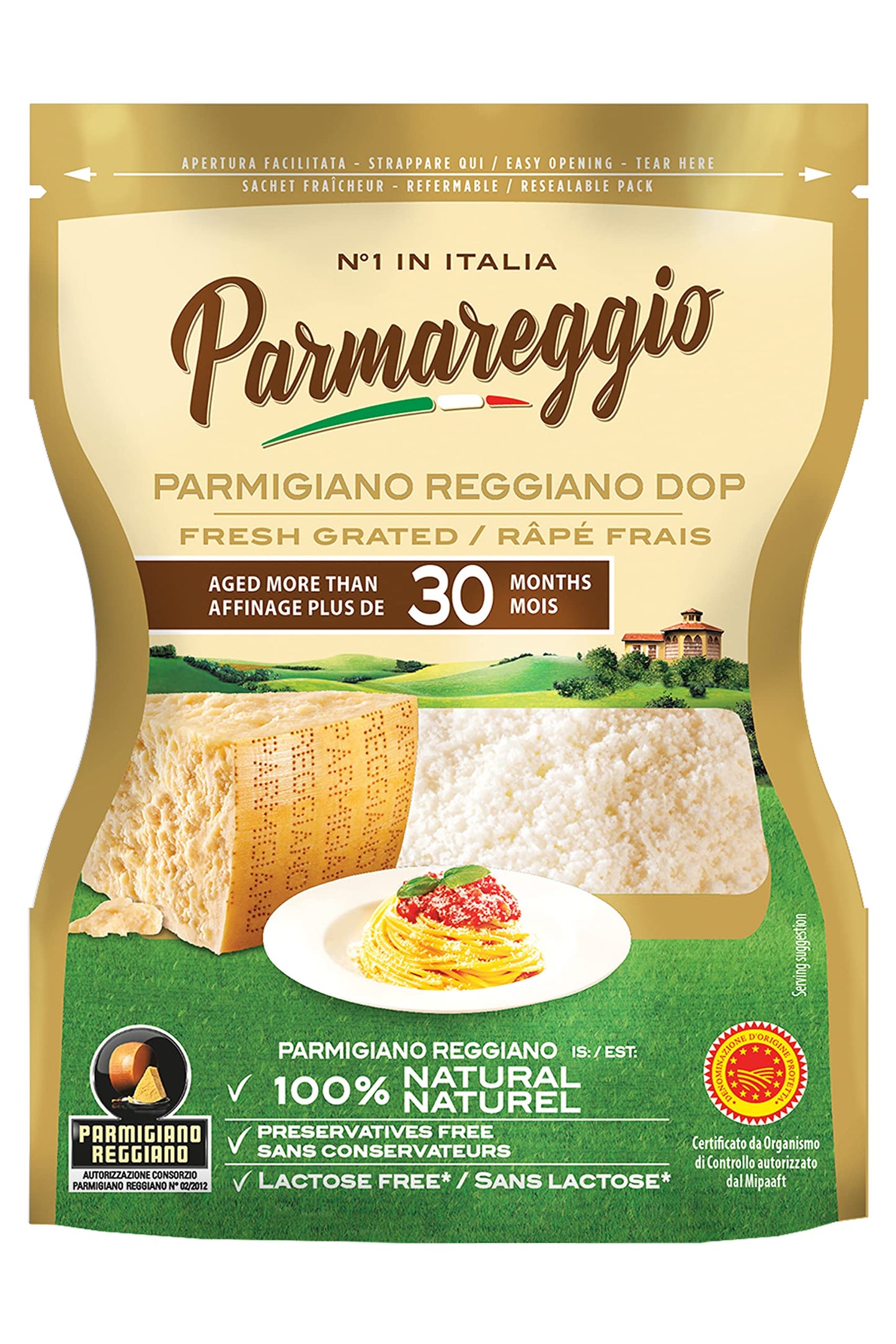 Parmareggio Parmigiano Reggiano grattugiato 30 Mesi - 0.06 kg