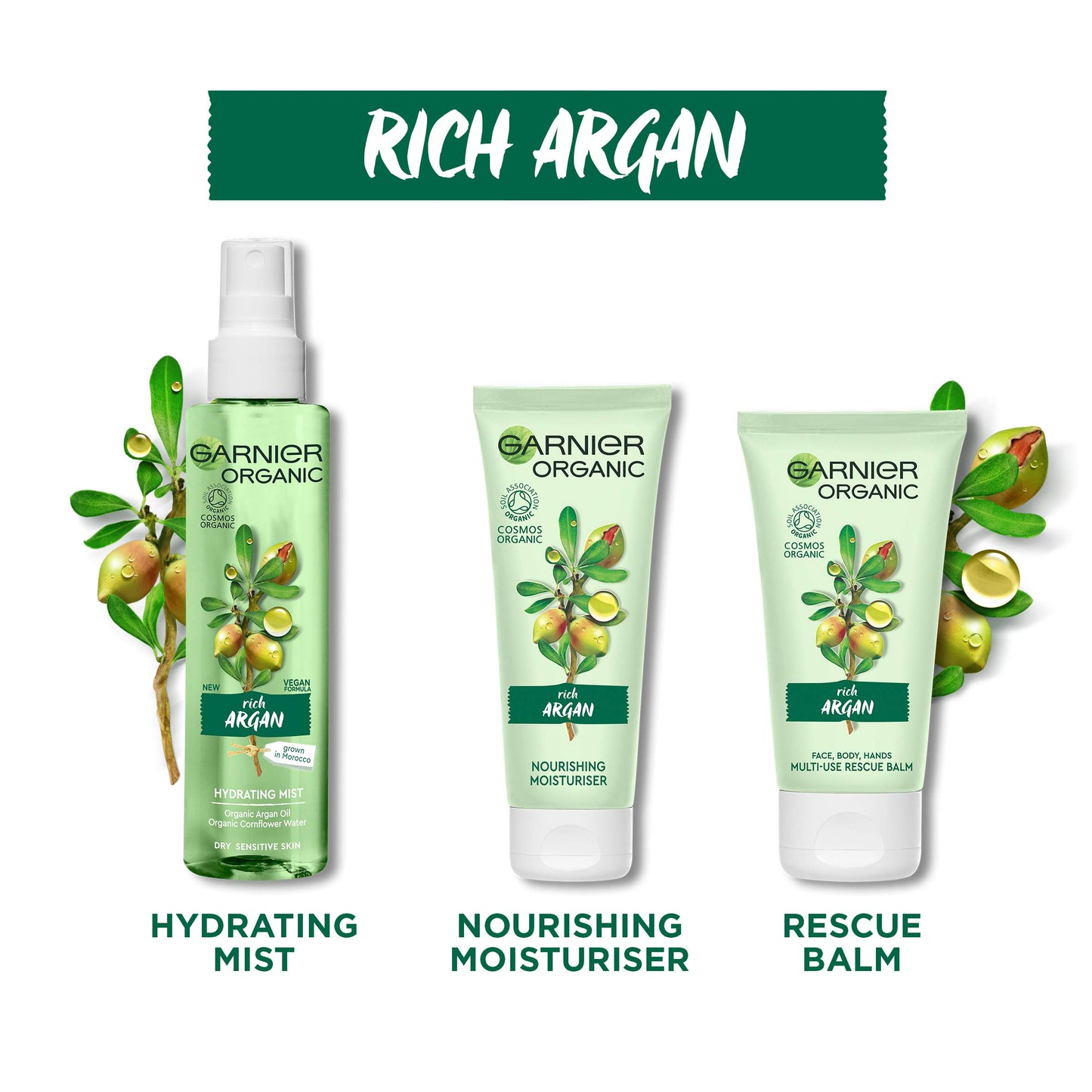 Garnier Bio Argan Ricca cura dell'umidità, protegge e nutre intensamente, idrata fino a 48 ore, 50 ml