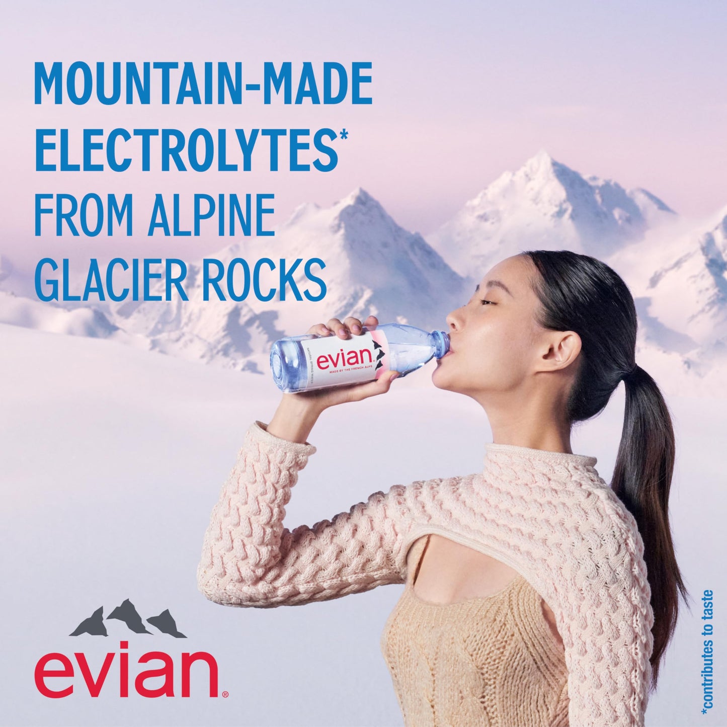 Evian - Acqua di sorgente naturale (una confezione da 12 bottiglie singole, ogni bottiglia è 1 litro) acqua di sorgente filtrata naturalmente in bottiglie grandi