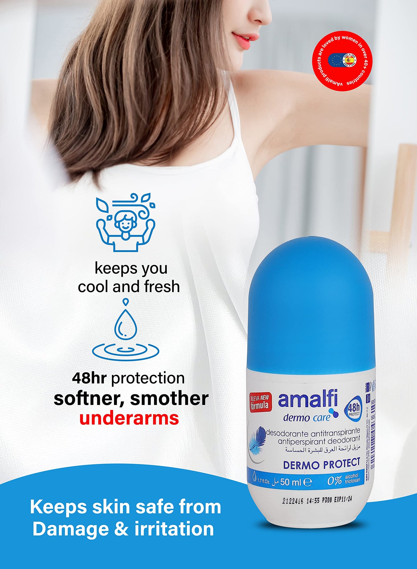 DEODORANTE ROLL-ON DERMO PROTECTOR NB 50 ML AMALFI