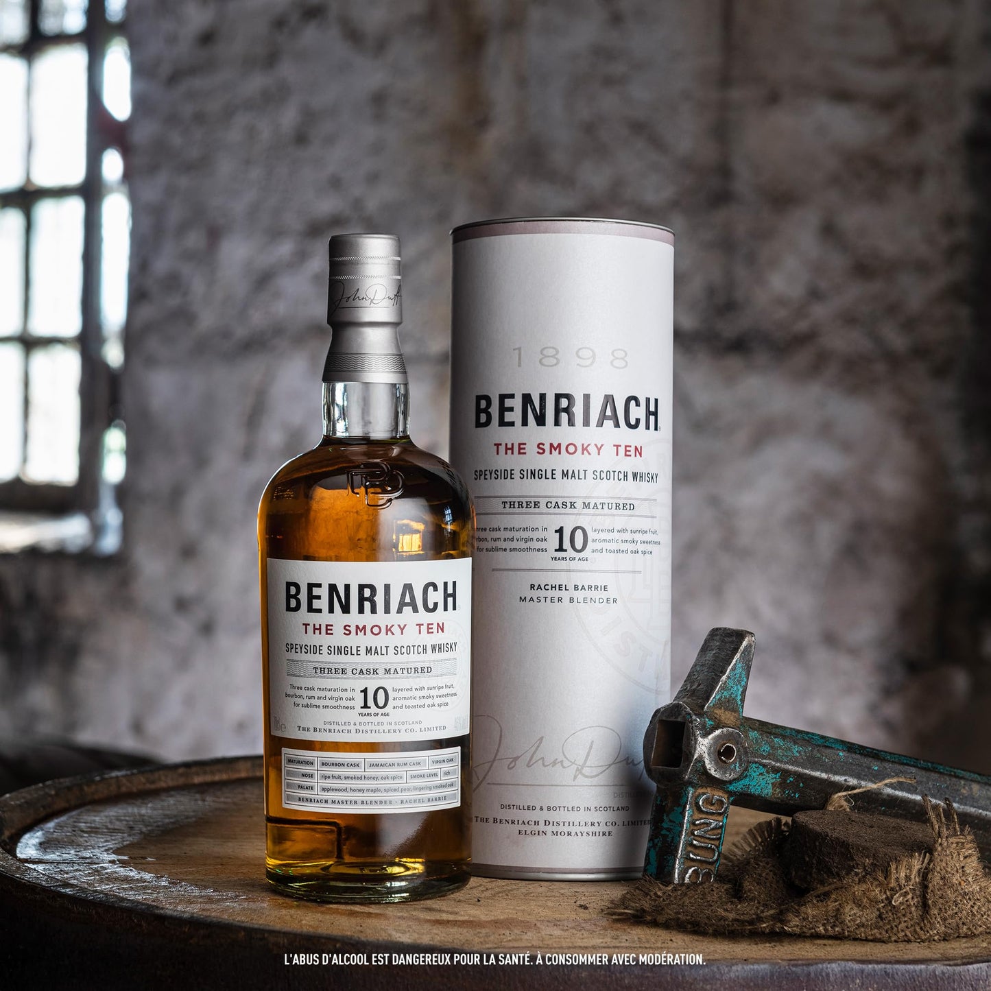 BenRiach The Smoky Ten Single Malt Scotch Whisky - 700 ml