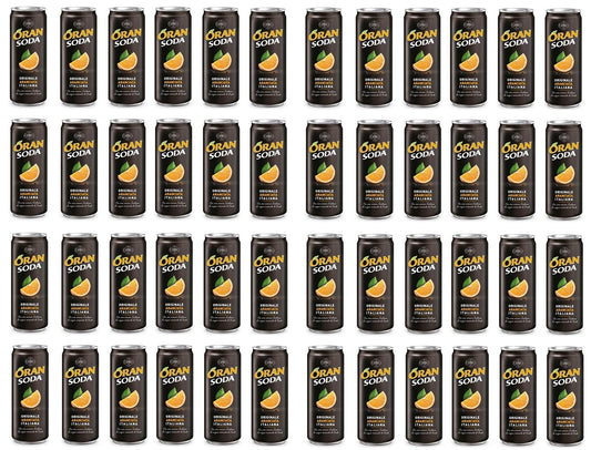 Oransoda 48x Campari Italian Orange Soda 330 ml Drink Beverage