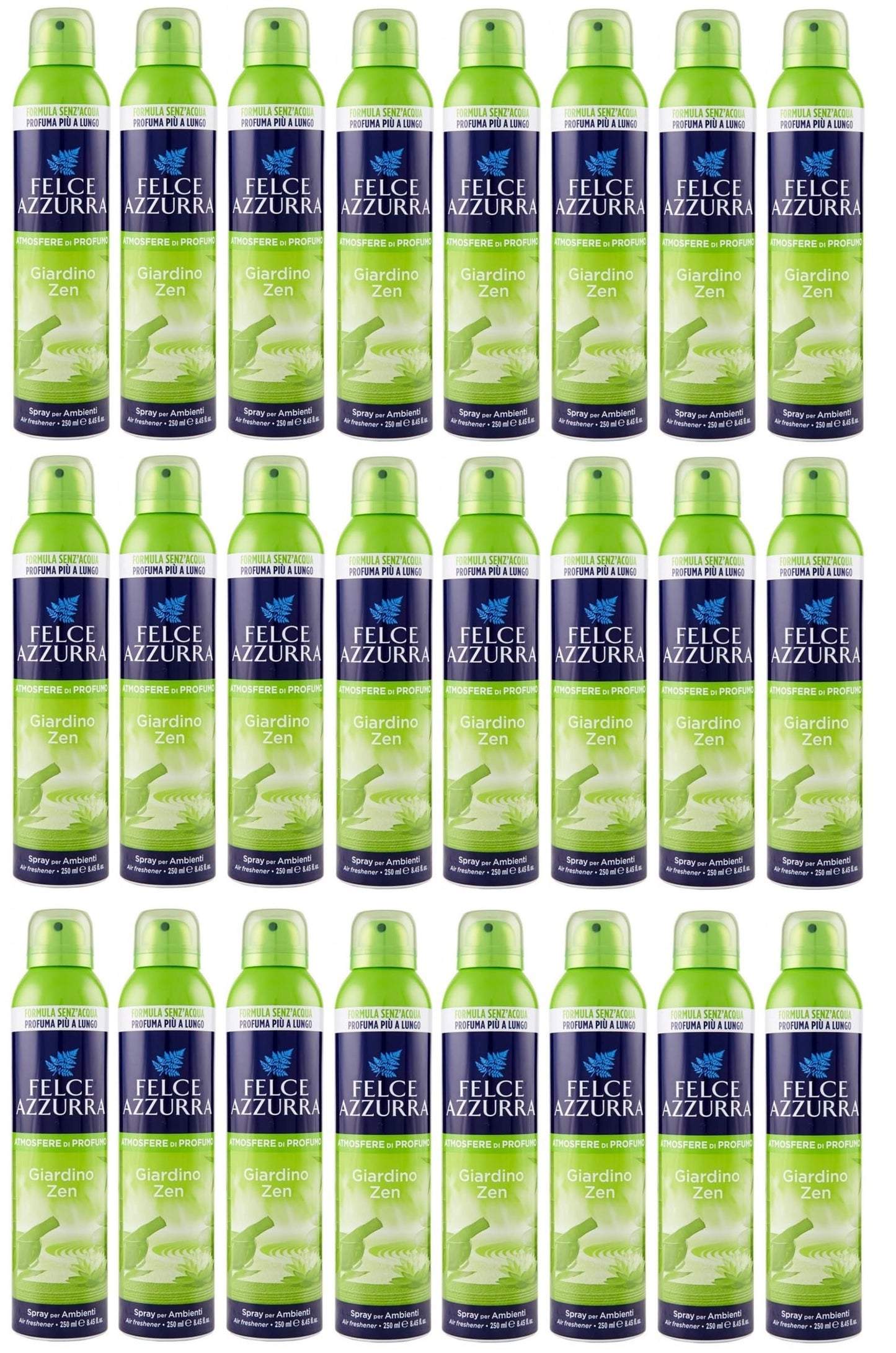 Felce Azzurra Giardino Zen Deodorante Ambienti, 24 confezioni da 250 ml