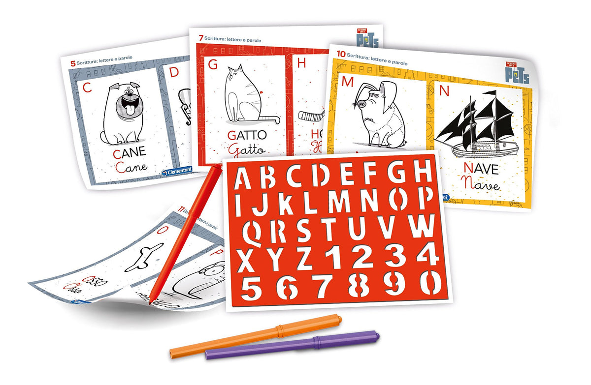 Clementoni - 11931 - Gioco Lavagna Scrivimpara The Secret Life Of Pets