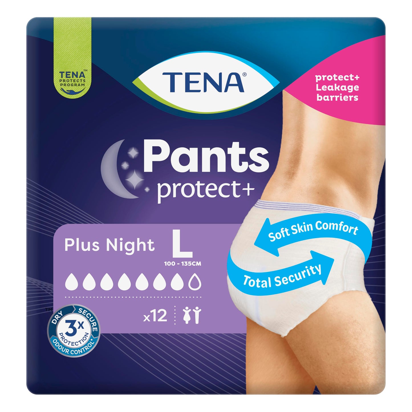 Tena Assorbenti Pants Plus Night Large, 12Pz