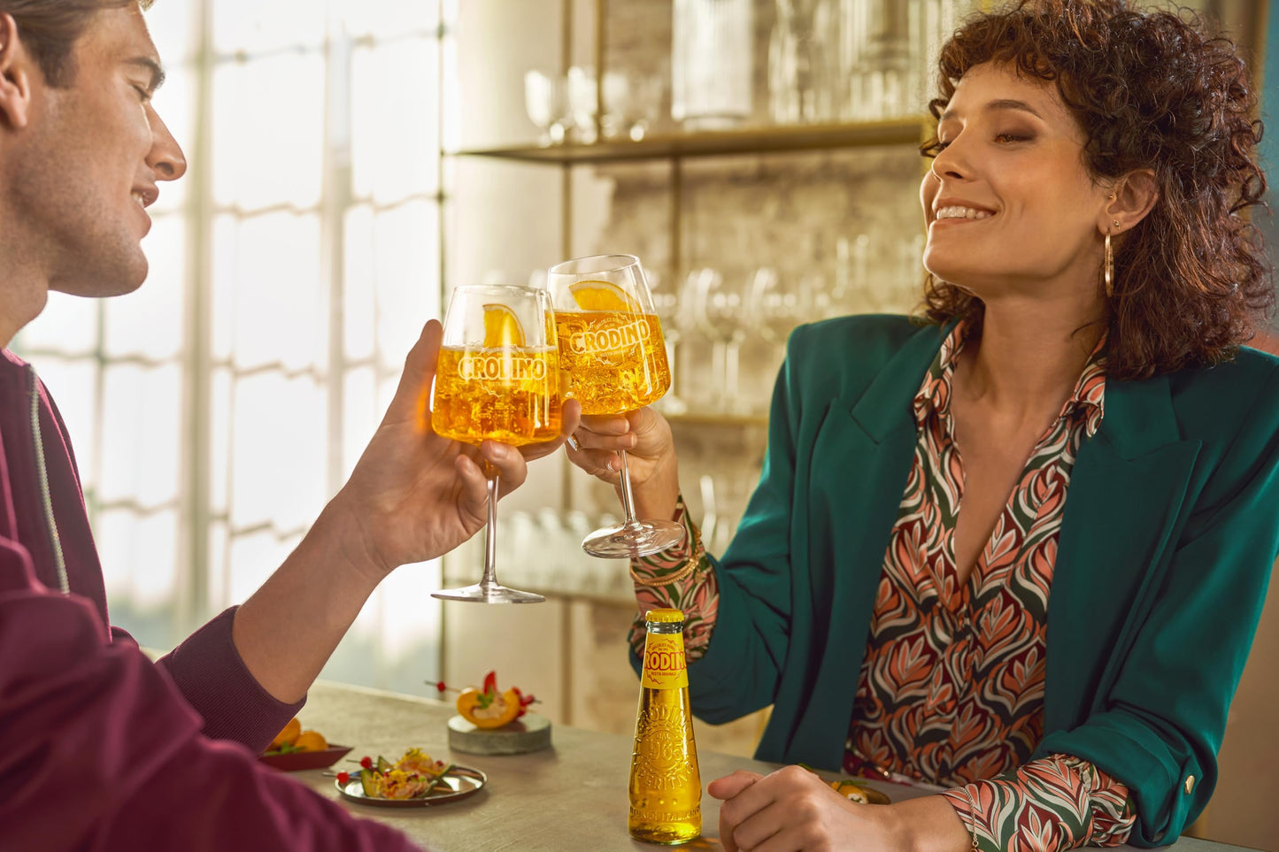 Crodino Biondo - Aperitivo Analcolico Pronto da Bere, 3 Bottigliette da 17,5 cl