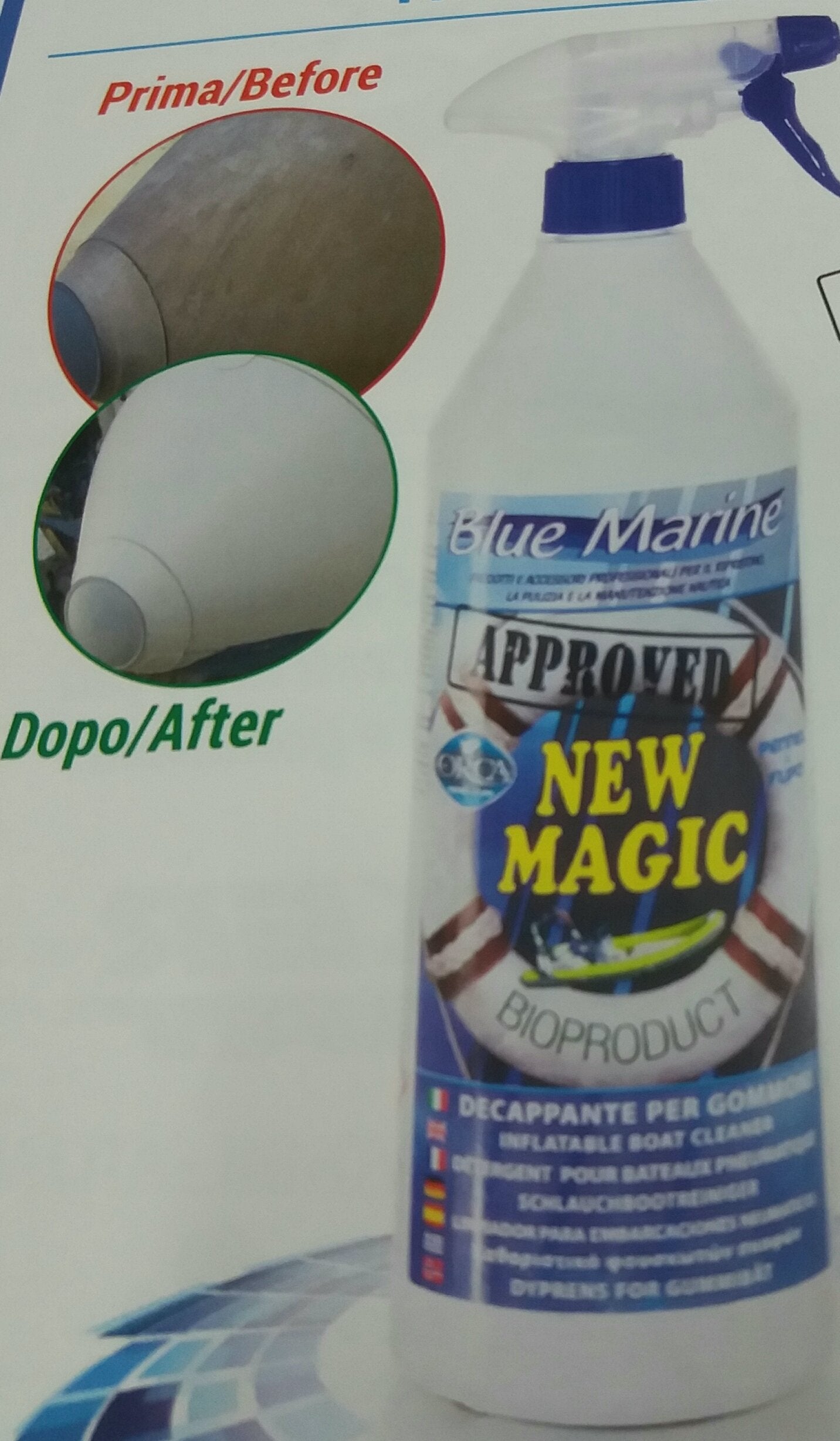 Blue Marine New Magic, Decapante per gommoni 1 LT