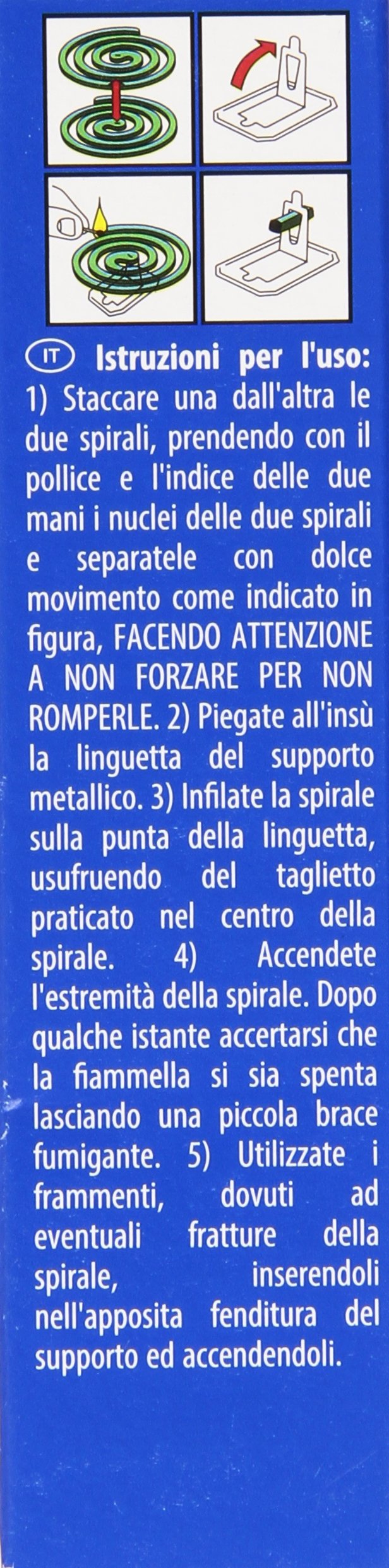 Raid Spirali Antizanzare con Supporto Metallico, Confezione da 10 Pezzi
