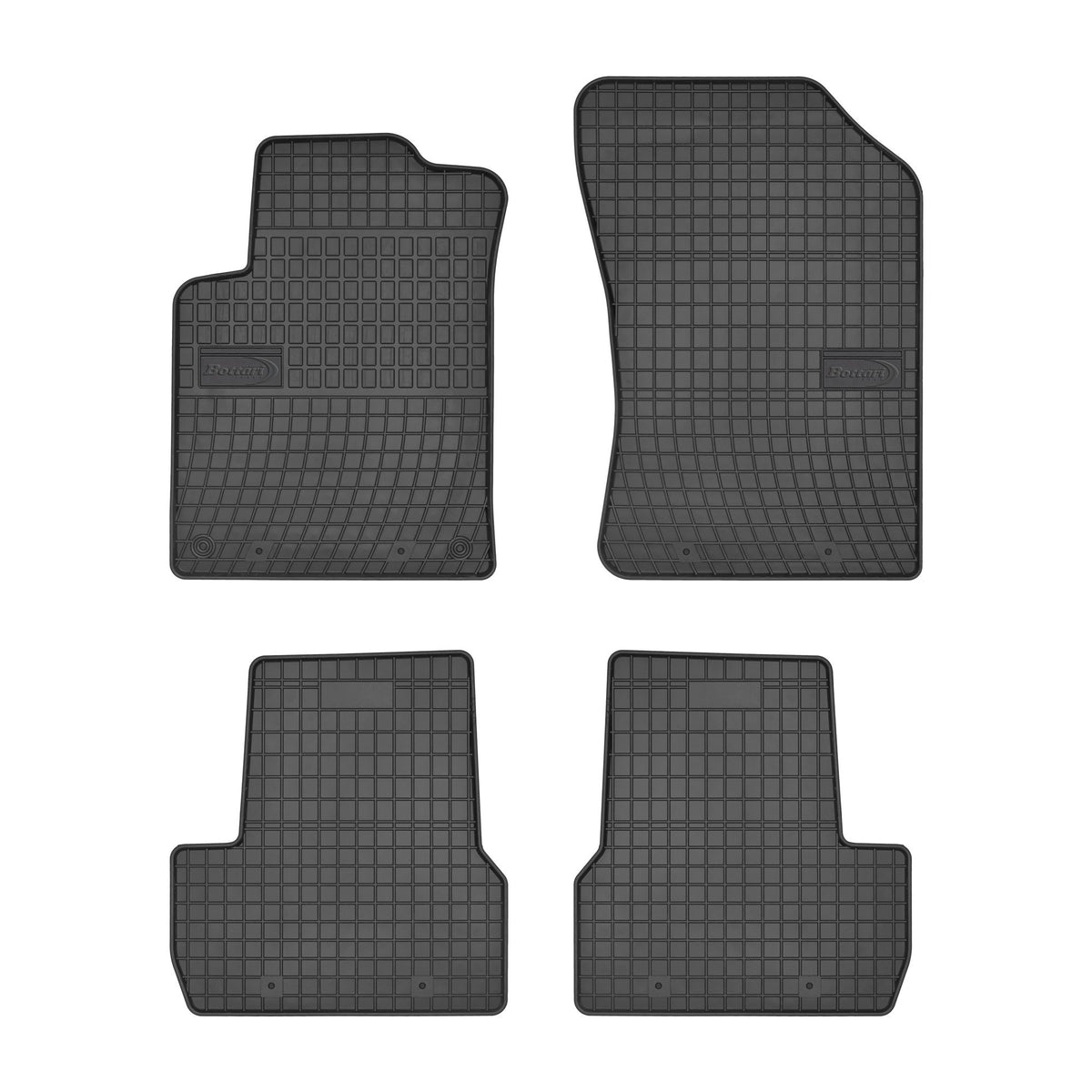 Bottari 39636 Set tappeti auto in gomma su misura per Citroen C3 - Modello dal 2009 al 2016