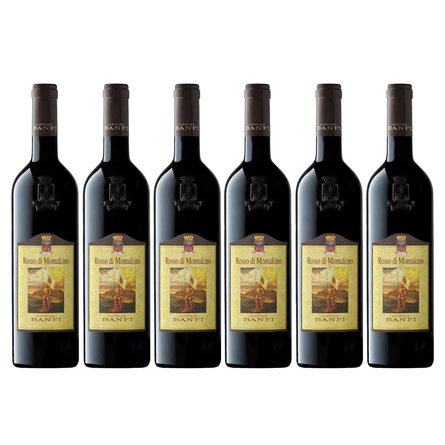 Banfi | Vino Rosso di Montalcino DOC | Castello Banfi Annata 2022 | Confezione da 6 Bottiglie da 750ml