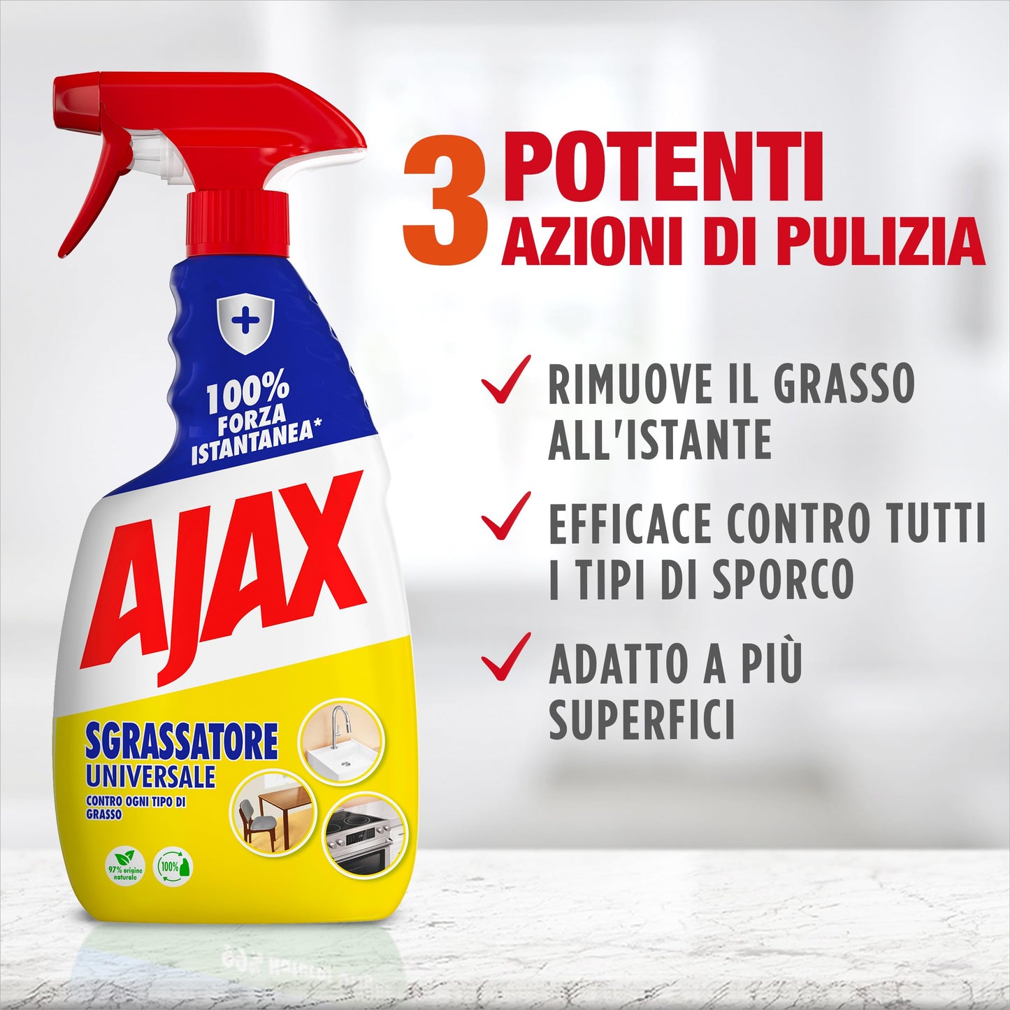 Ajax Sgrassatore Universale Spray