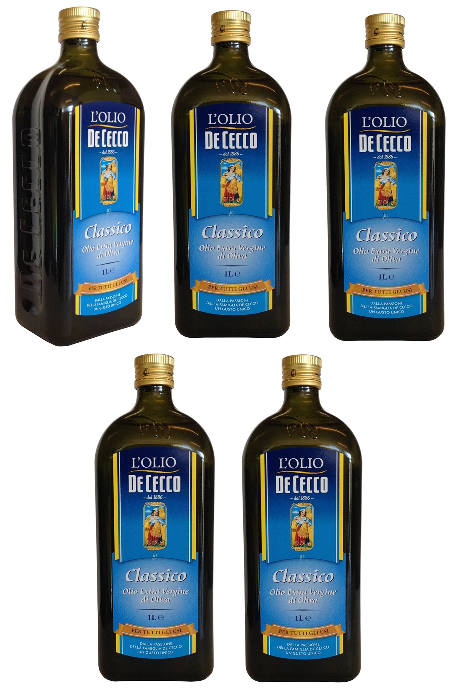 Olio d'oliva De Cecco IL CLASSICO (5 X 1000 ml) extra nativo