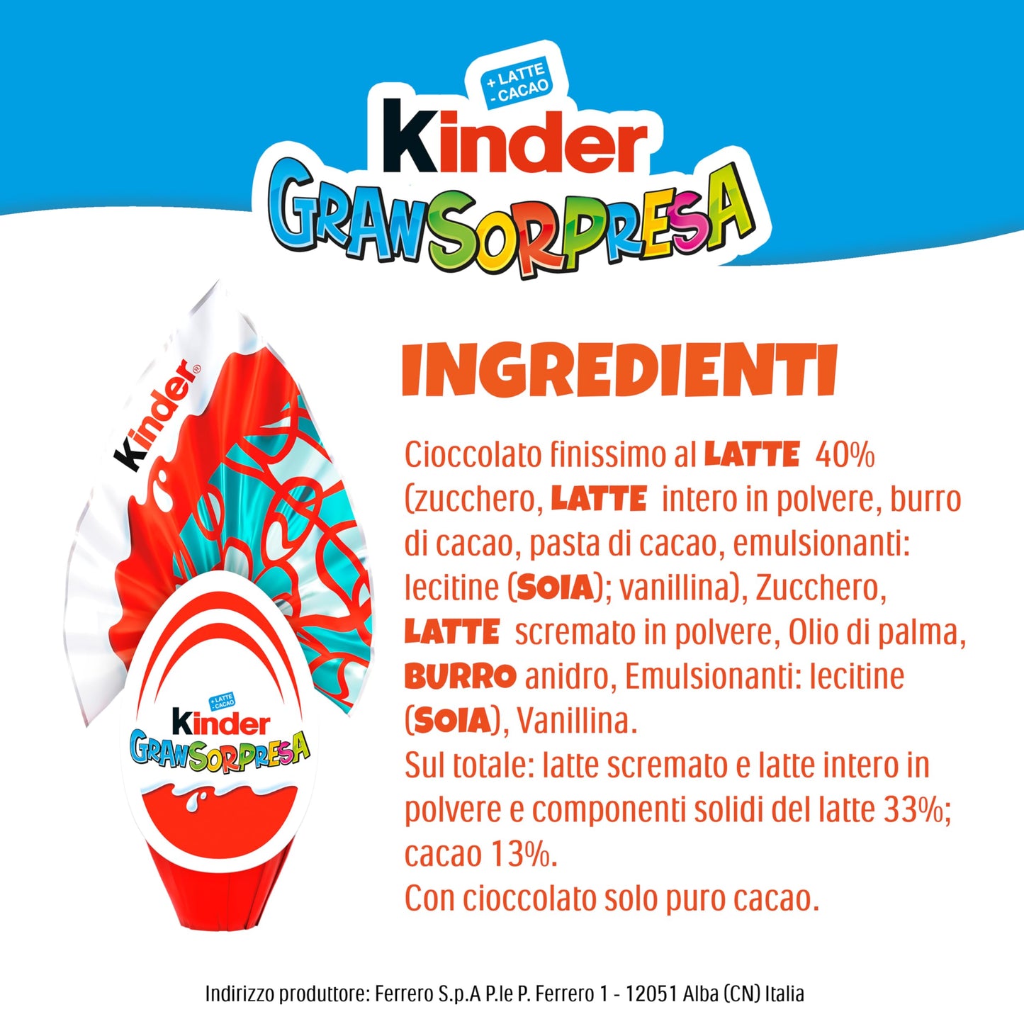 Kinder GranSorpresa Barbie - Uovo di Pasqua Kinder, 220 Grammi