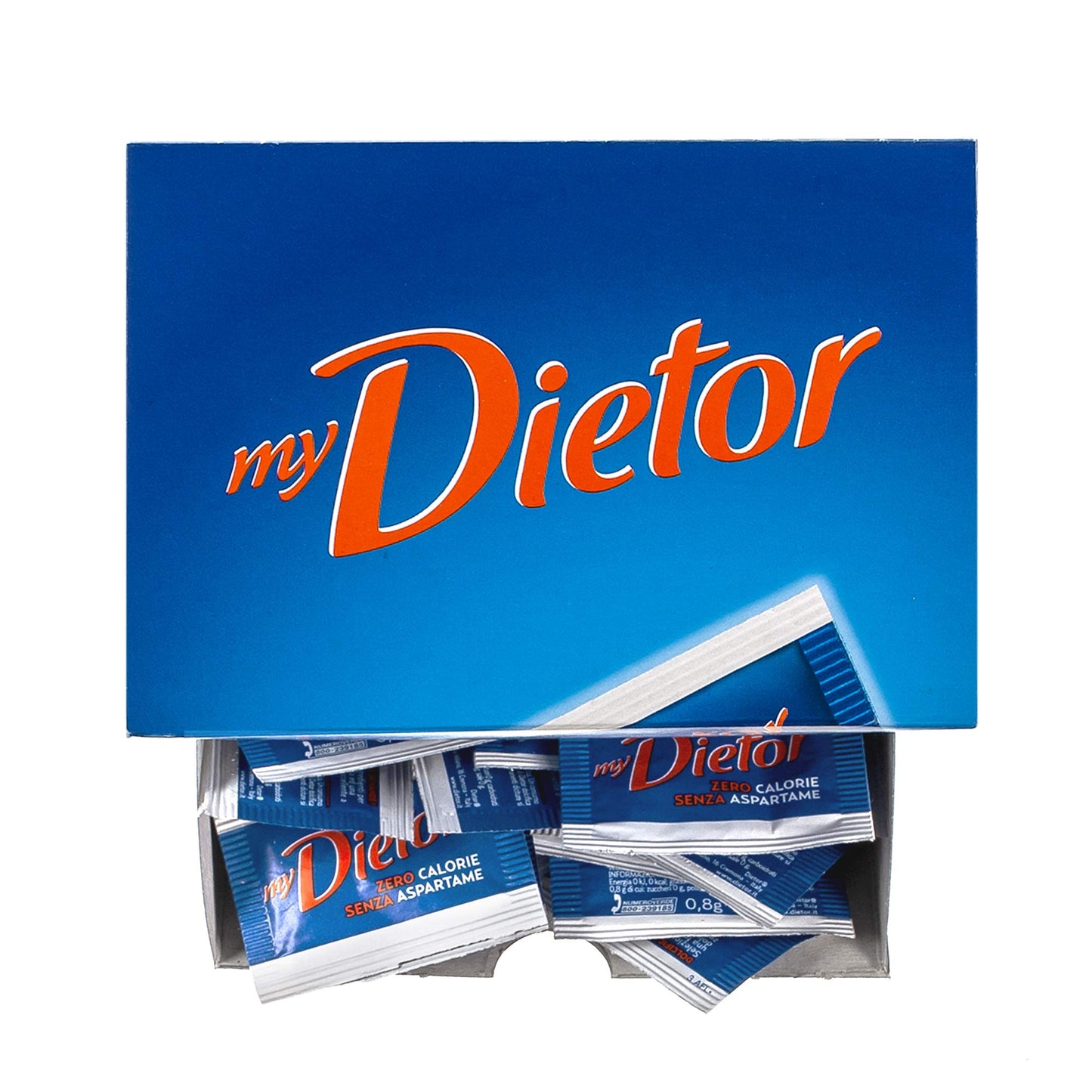 Dietor - MyDietor Dolcificante Naturale 0 kcal, Senza Glutine, Senza Aspartame - 8 Confezioni da 300 Bustine Ciascuna